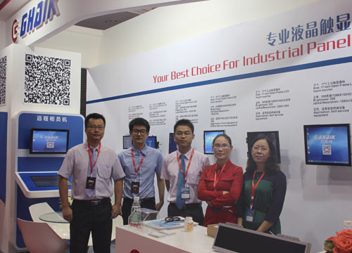 巨海坤科技携众系列液晶触显模块产品亮相2014中国国际金融展